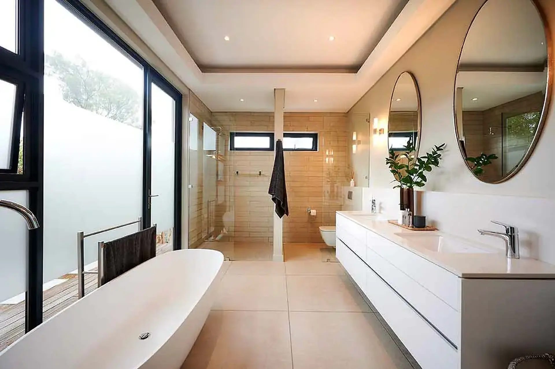 A bright Monaghan Farm bathroom designed by Décor Identity